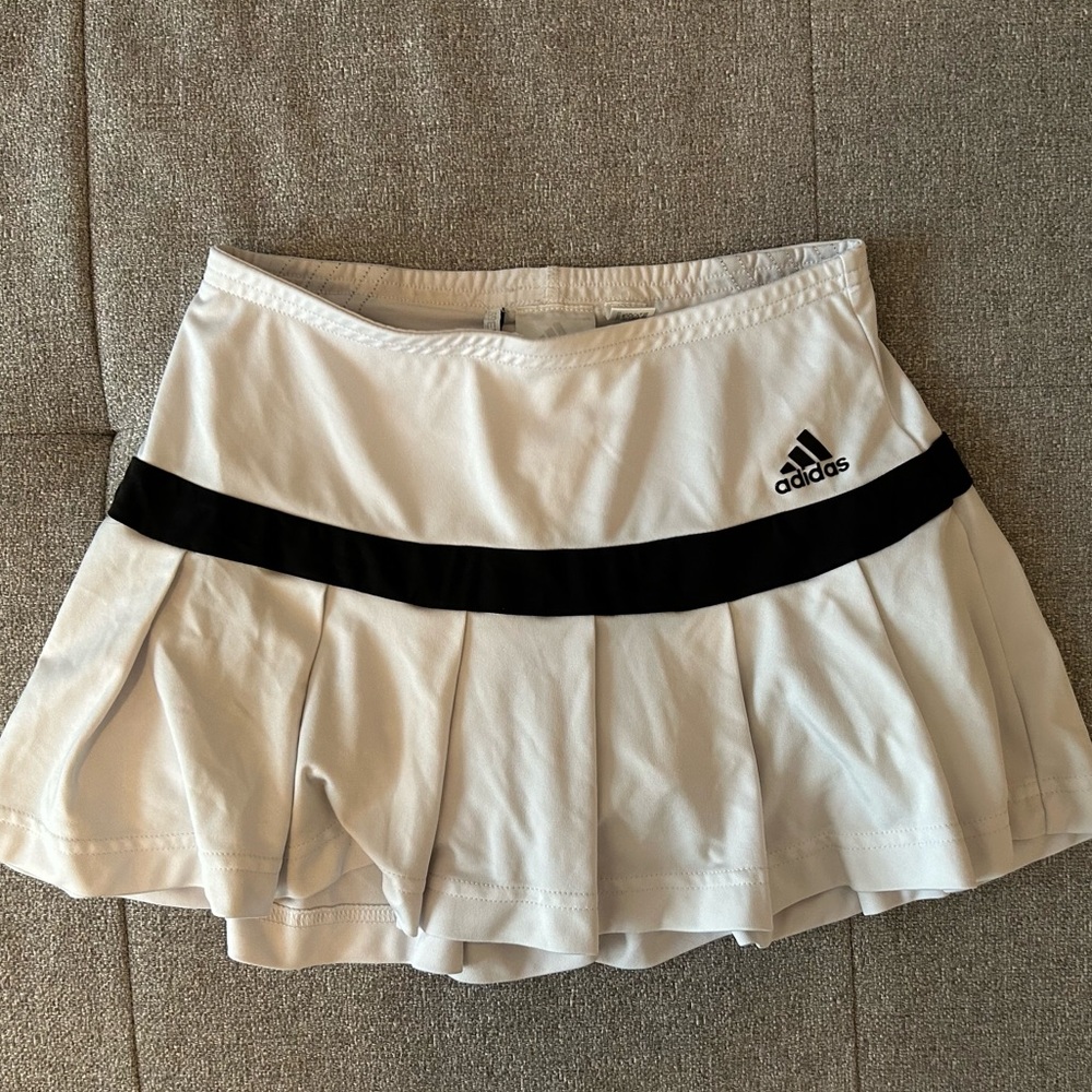 White Adidas Tennis Skirt